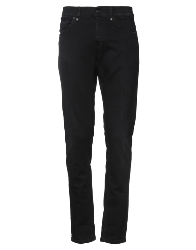 Shop Dondup Man Jeans Black Size 31 Cotton, Modal, Elastomultiester, Elastane
