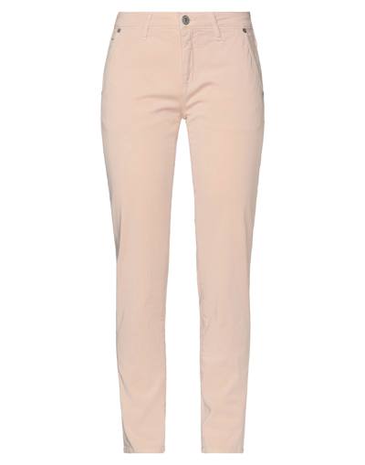 Shop Care Label Woman Pants Light Pink Size 27 Cotton, Elastane