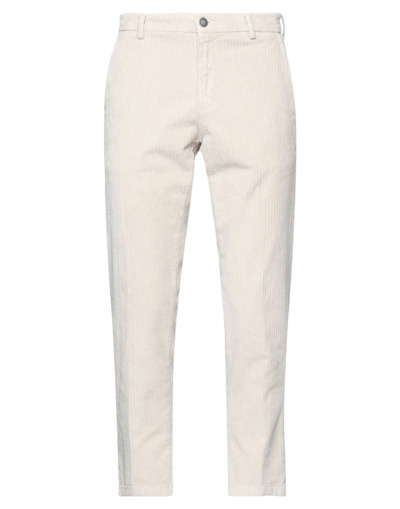 Shop Alessandro Dell'acqua Man Pants Beige Size 34 Cotton, Elastane