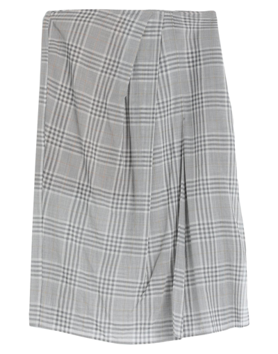 Agnona Midi Skirts In Grey