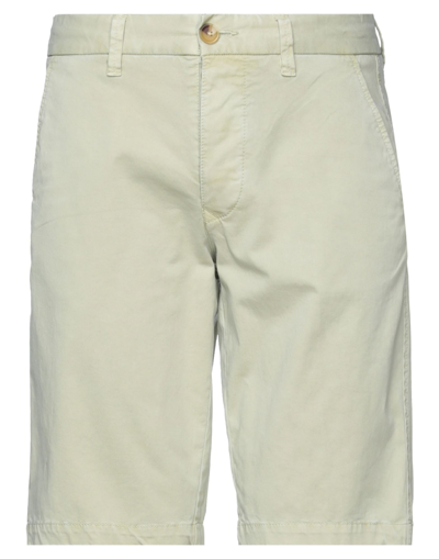 Shop Blauer Man Shorts & Bermuda Shorts Sage Green Size 32 Cotton, Elastane