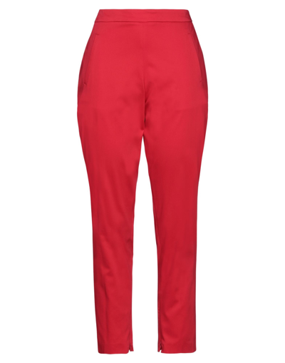 Shop Jijil Woman Pants Red Size 8 Cotton, Elastane