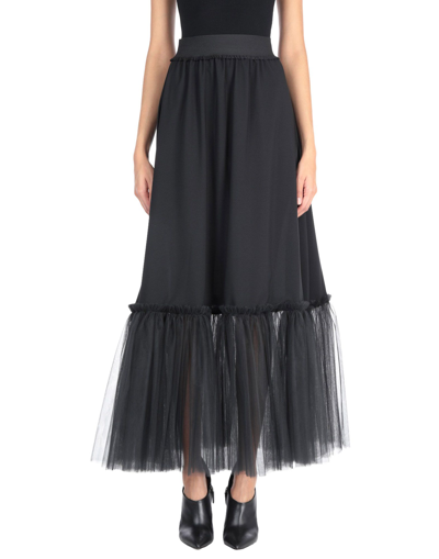 Shop Gna Long Skirts In Black