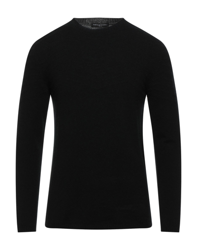 Daniele Fiesoli Wool And Cashmere Crewneck Sweater In Black