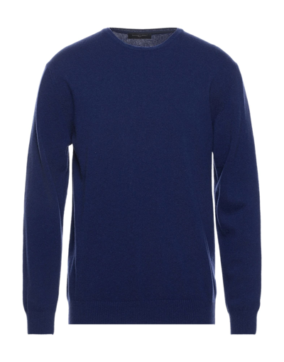 Shop Daniele Fiesoli Man Sweater Blue Size Xxl Merino Wool, Cashmere