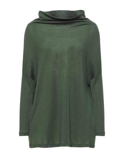 Shop T S T_s Woman Turtleneck Military Green Size S Wool, Polyamide