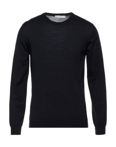 Shop Gazzarrini Man Sweater Midnight Blue Size Xl Merino Wool, Acrylic