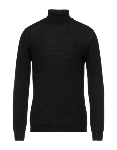 Shop Roberto Cavalli Man Turtleneck Black Size Xxl Wool, Acrylic