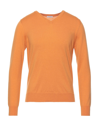 Shop Malo Man Sweater Apricot Size 42 Cashmere In Orange