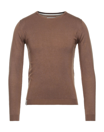 Shop Fred Mello Man Sweater Camel Size Xxl Viscose, Nylon In Beige
