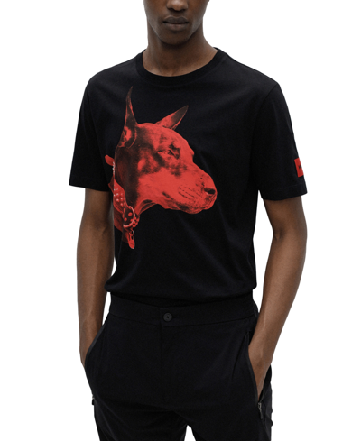 Hugo Boss Men's Dedigree Doberman Graphic T-shirt In Black | ModeSens