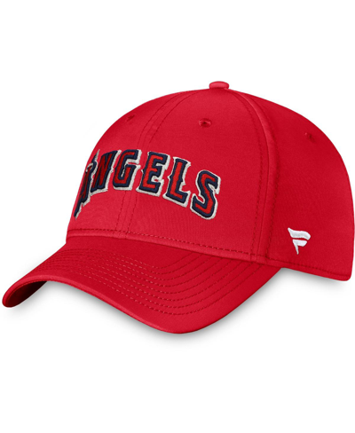 Shop Fanatics Men's Red Los Angeles Angels Core Flex Hat