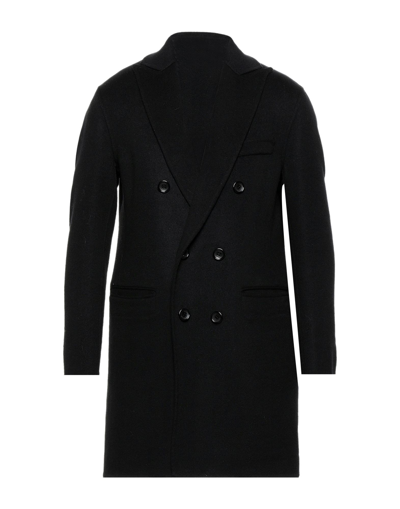 Shop Paltò Man Coat Black Size 46 Wool, Nylon