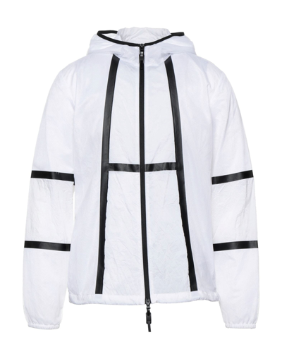 Shop Ea7 Man Jacket White Size M Polyamide, Polyester