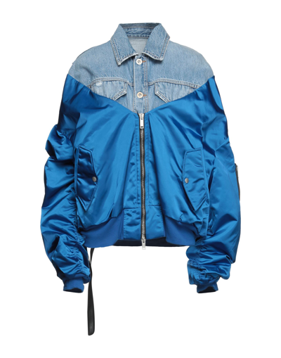 Ben Taverniti Unravel Project Ben Taverniti&trade; Unravel Project Jackets In Bright Blue