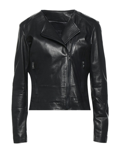 Shop Masterpelle Woman Jacket Black Size 8 Soft Leather