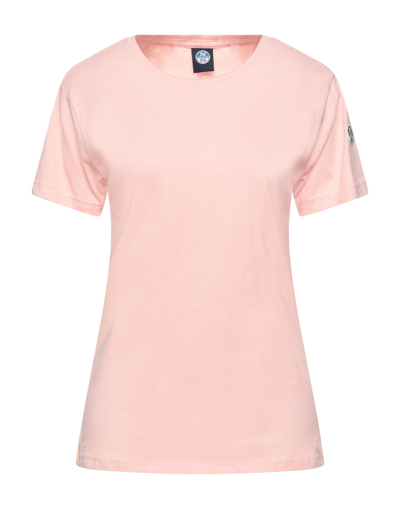 Shop North Sails Woman T-shirt Pink Size Xs Cotton