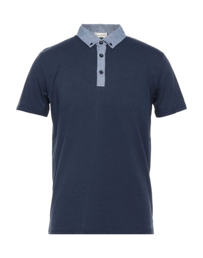 Shop Cashmere Company Polo Shirts In Blue