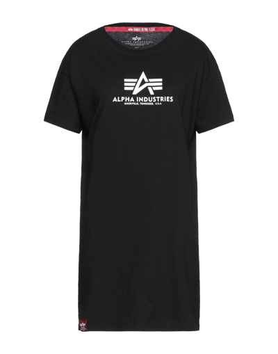 Shop Alpha Industries Woman T-shirt Black Size S Cotton