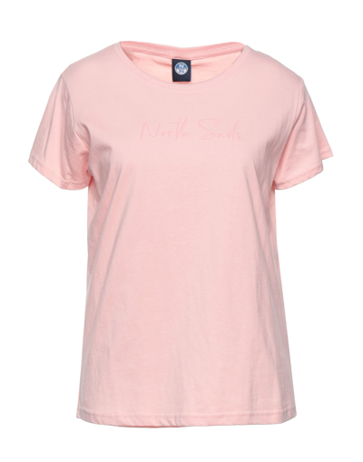 Shop North Sails Woman T-shirt Pink Size Xxs Cotton