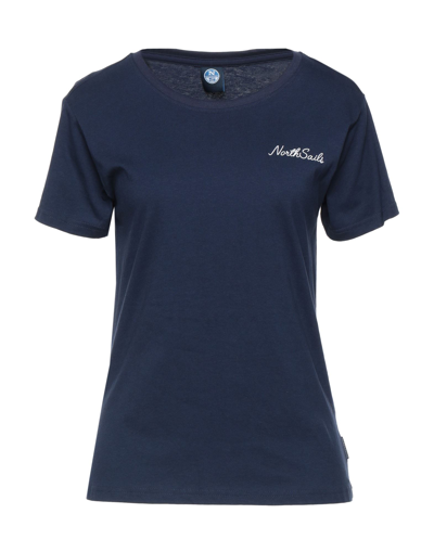 Shop North Sails Woman T-shirt Midnight Blue Size S Cotton