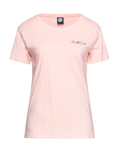 Shop North Sails Woman T-shirt Pink Size S Cotton