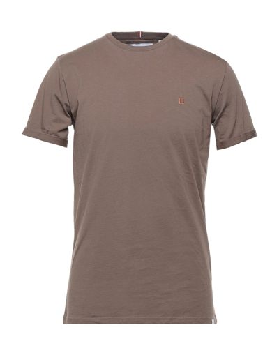Shop Les Deux Man T-shirt Khaki Size S Cotton In Beige