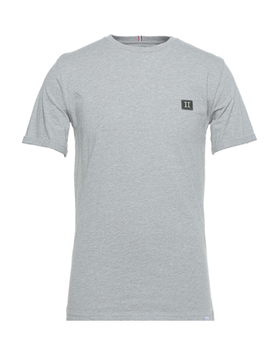 Shop Les Deux Man T-shirt Light Grey Size S Cotton