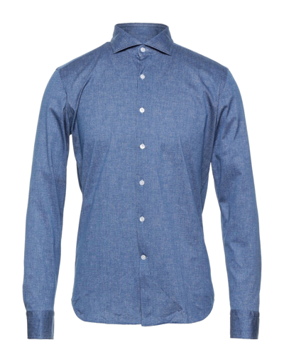 Shop Sonrisa Man Shirt Blue Size 15 ½ Cotton