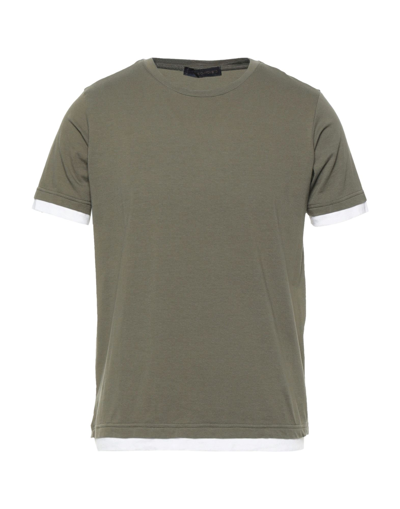 Shop Jeordie's Man T-shirt Military Green Size 3xl Cotton, Elastane