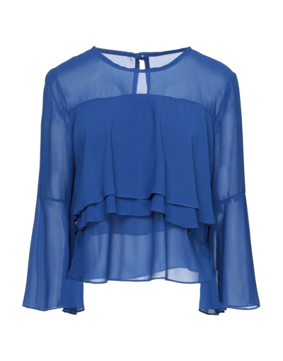 Shop Luvi Milano Blouses In Blue