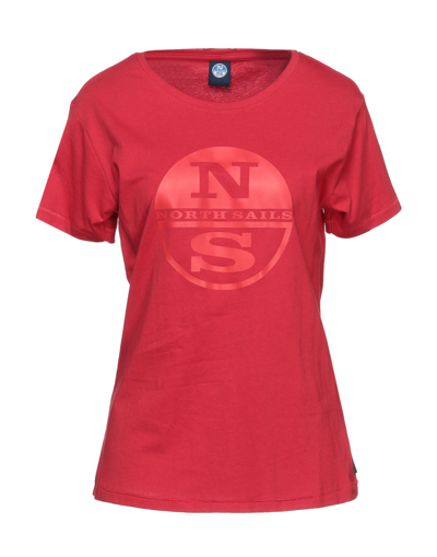 Shop North Sails Woman T-shirt Red Size Xxs Cotton