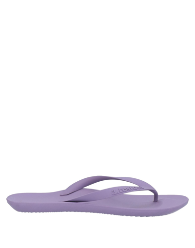 Shop A.testoni A. Testoni Woman Thong Sandal Light Purple Size 4-5 Rubber