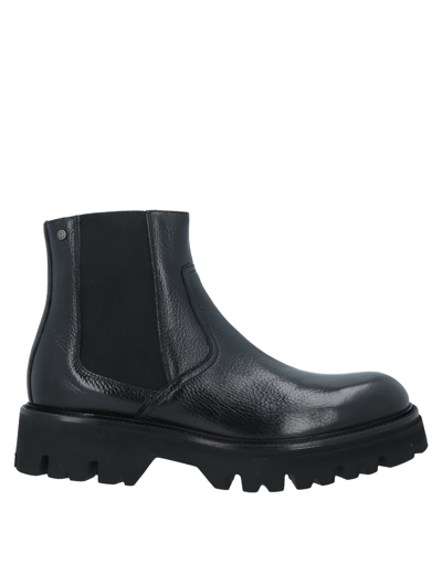 Shop Pollini Man Ankle Boots Black Size 12 Soft Leather