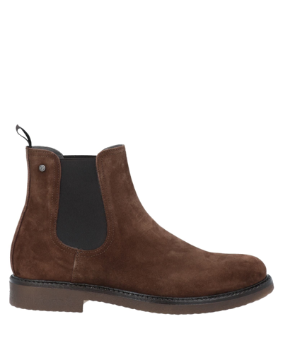Shop Pollini Man Ankle Boots Brown Size 9 Soft Leather