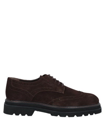 Shop Carpe Diem Man Lace-up Shoes Dark Brown Size 11 Soft Leather