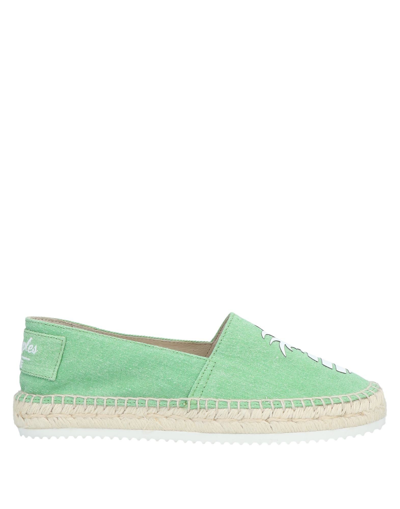 Shop Pineapples And Love Woman Espadrilles Green Size 8 Textile Fibers