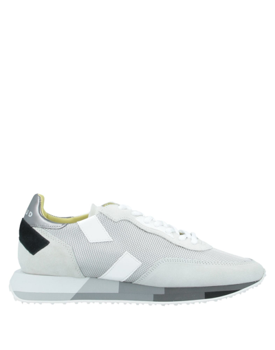 Shop Ghoud Venice Ghōud Venice Man Sneakers Light Grey Size 12 Soft Leather, Textile Fibers