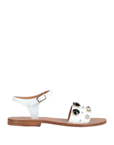 Shop Marni Woman Sandals White Size 7 Soft Leather