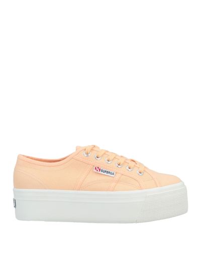 Shop Superga Sneakers In Apricot