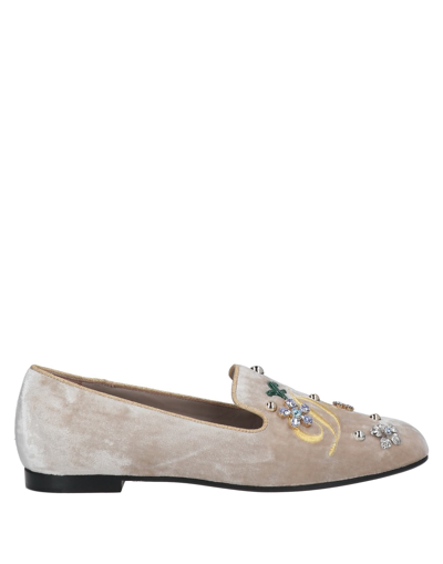 Shop Dolce & Gabbana Loafers In Dove Grey