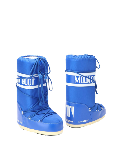 Shop Moon Boot Knee Boots In Bright Blue