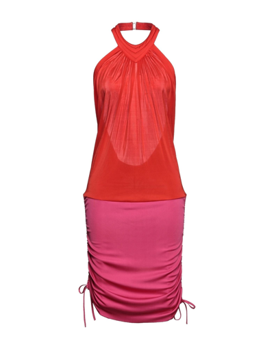 Shop W Les Femmes By Babylon Woman Midi Dress Red Size 8 Viscose
