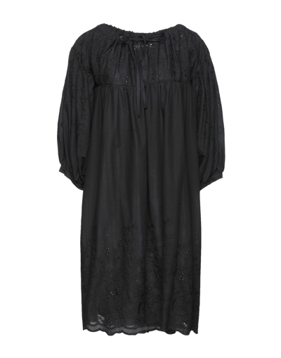 Shop Solotre Short Dresses In Black