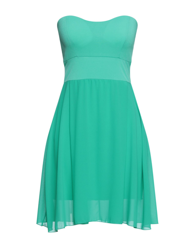 Shop Ash Woman Mini Dress Green Size M Polyester, Elastane