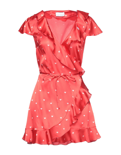 Shop Chiara Ferragni Woman Mini Dress Red Size S Polyester, Elastane