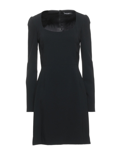 Shop Dolce & Gabbana Woman Mini Dress Black Size 6 Viscose, Acetate, Elastane