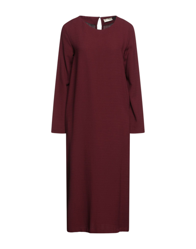 Shop Momoní Woman Midi Dress Deep Purple Size 2 Viscose, Virgin Wool