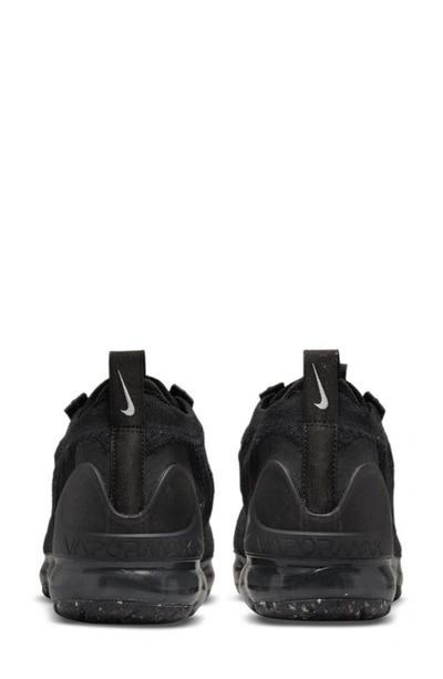 Shop Nike Air Vapormax 2021 Fk Sneaker In Black/ Black/ Metallic Silver