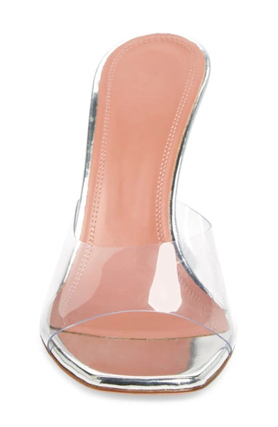 Shop Amina Muaddi Lupita Glass Sandal In Transparent
